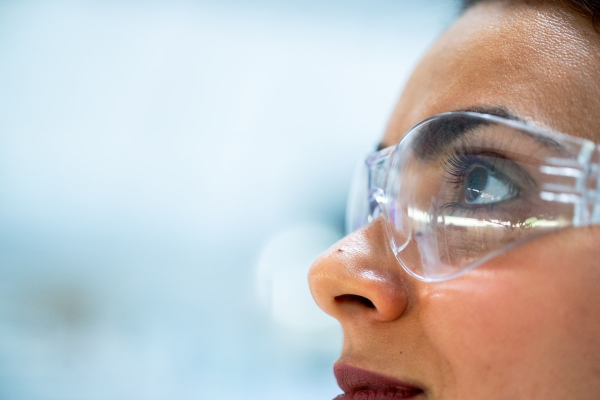 Scientists comparing peptide formulations in a laboratory